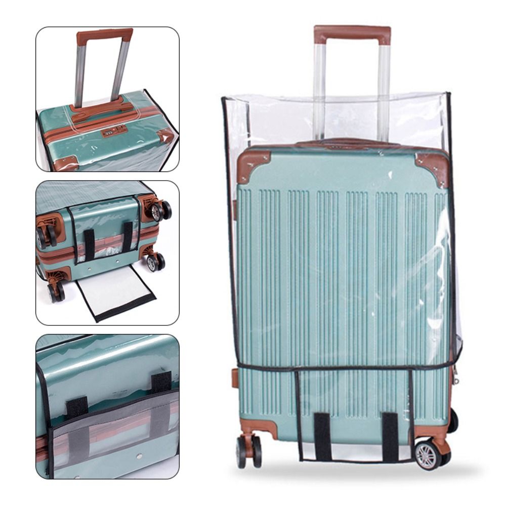 Waterproof Suitcase Cover Protector - غطاء شفاف من مادة PVC لحماية