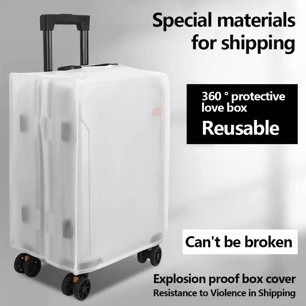 Luggage Protective Cover Transparent - غطاء حماية جديد للحقائب مقاوم للغبار