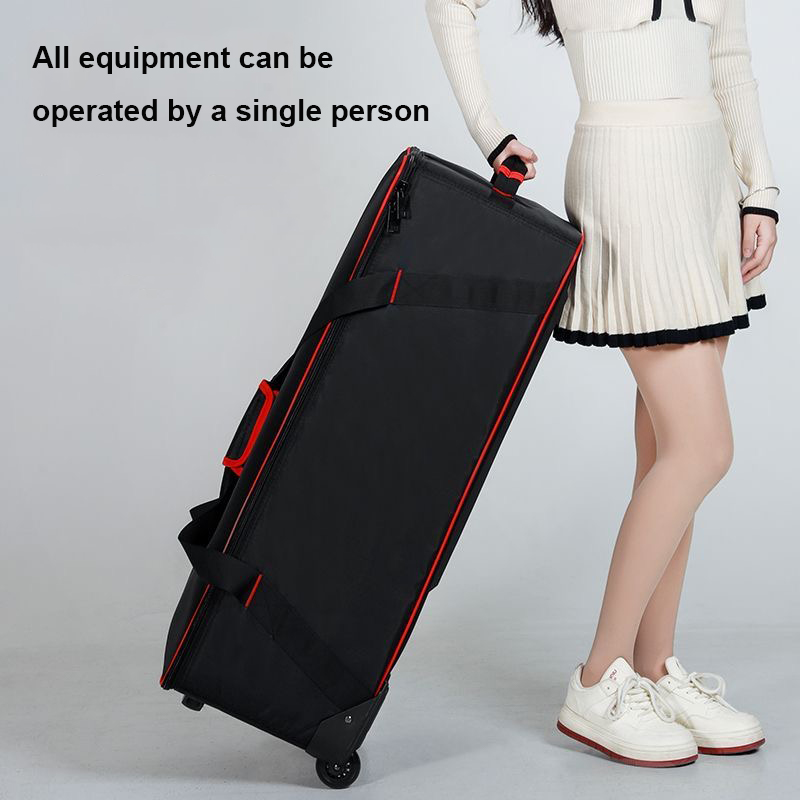 Foldable Rolling Luggage Bag - مجموعة إضاءة فلاش احترافية للاستوديو، حقيبة
