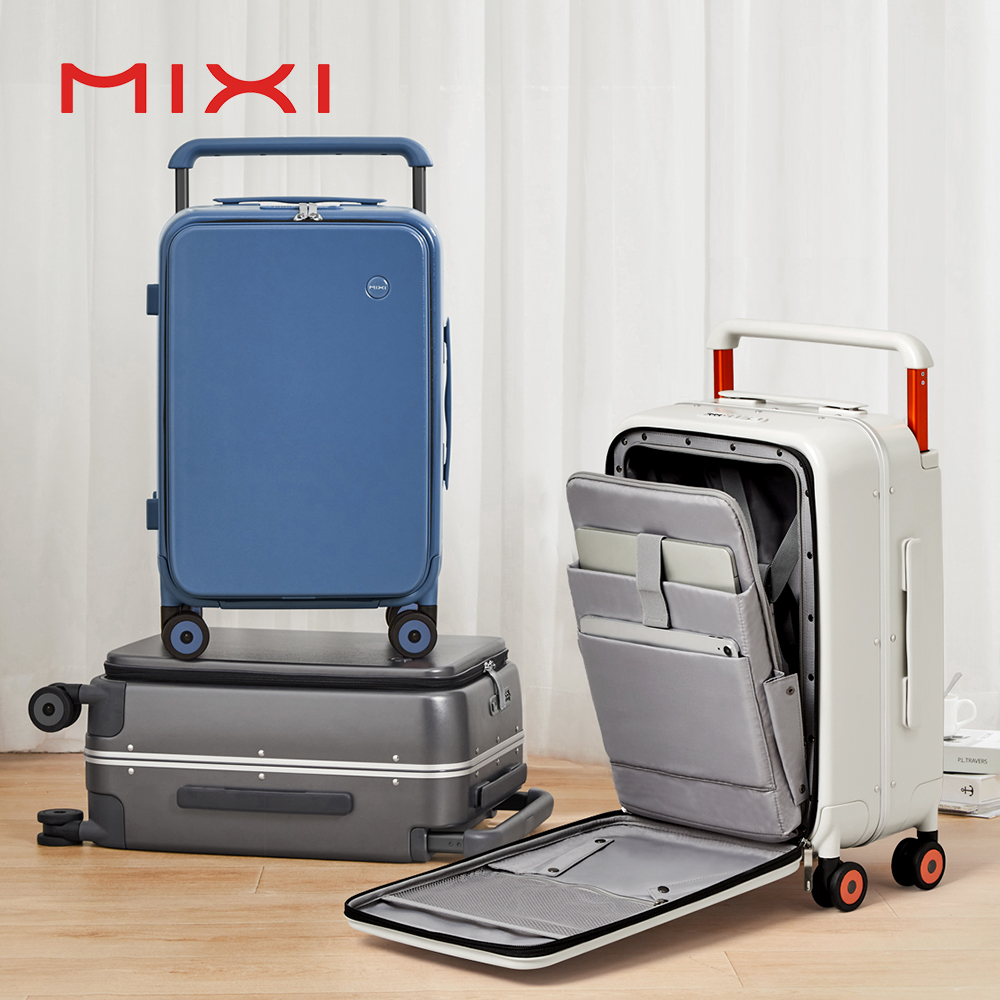 Aluminum Frame Carry On Luggage - حقيبة سفر Mixi بتصميم جديد، بمقبض