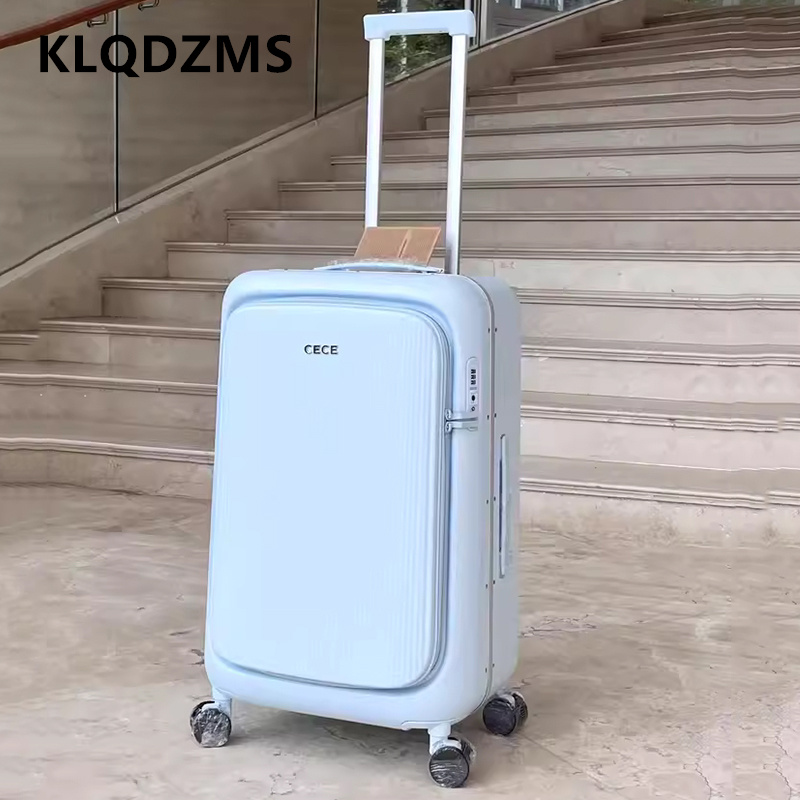 Aluminum Frame Carry On Luggage - حقيبة سفر KLQDZMS مقاس 24-28 بوصة