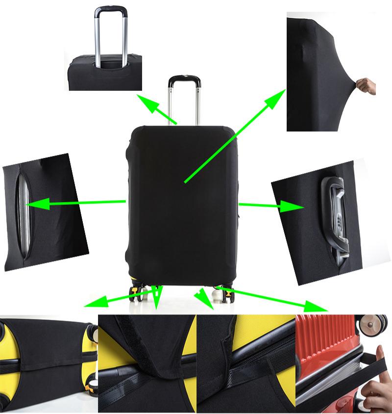 غطاء حماية للأمتعة بلون موحد و - مراجعة Luggage Protective Cover Transparent وسعره
