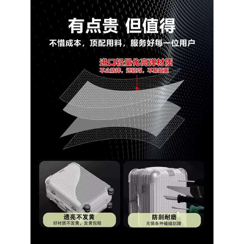 غطاء حماية شفاف للحقيبة الهجين - مراجعة Luggage Protective Cover Transparent وسعره