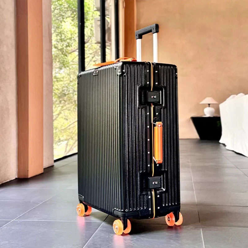 حقيبة سفر بعجلات دوارة صامتة م - مراجعة Aluminum Frame Carry On Luggage وسعره