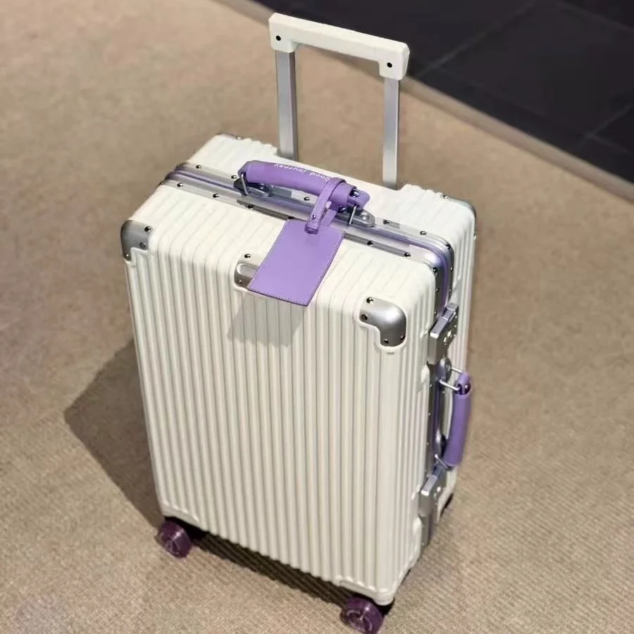 حقيبة سفر بعجلات دوارة صامتة م - مراجعة Aluminum Frame Carry On Luggage وسعره