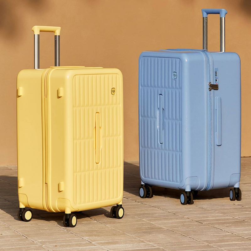 حقيبة سفر بفتحة جانبية وغطاء،  - مراجعة Spinner Wheel Rolling Suitcase 20 Inch وسعره