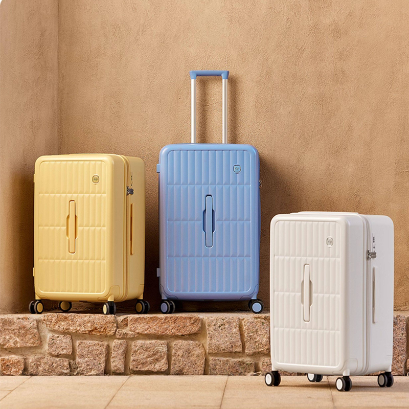 حقيبة سفر بفتحة جانبية وغطاء،  - مراجعة Spinner Wheel Rolling Suitcase 20 Inch وسعره