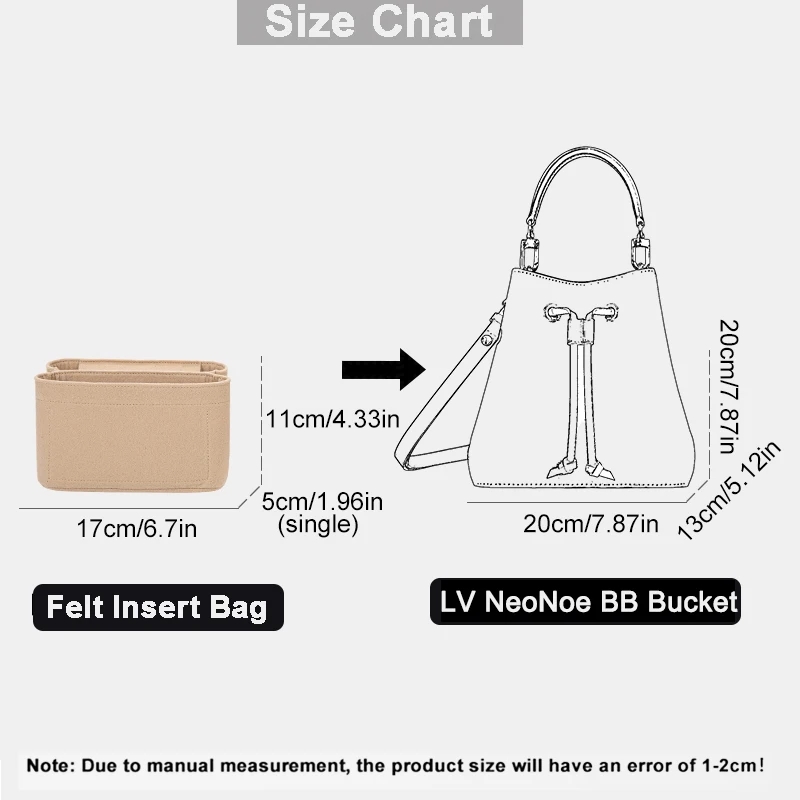 حقيبة منظم من اللباد لحقائب LV - مراجعة Handbags وسعره