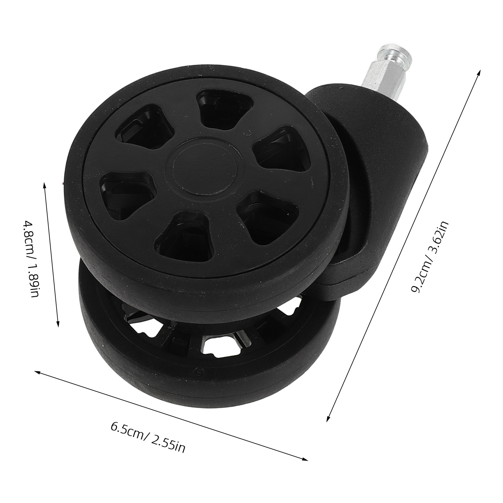 قطعتان من عجلات الأمتعة العالم - مراجعة Silent Replacement Luggage Wheels وسعره