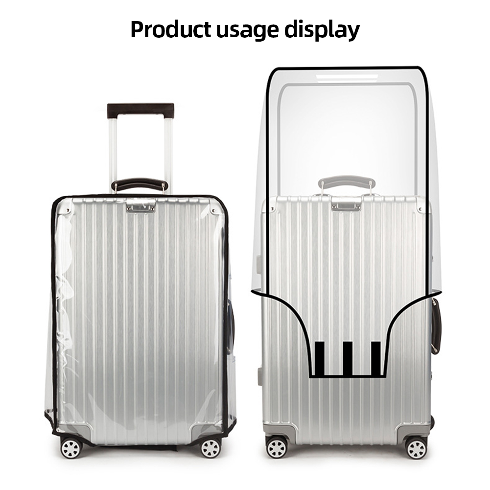 غطاء حماية شفاف للحقائب مقاس 1 - مراجعة Luggage Protective Cover Transparent وسعره