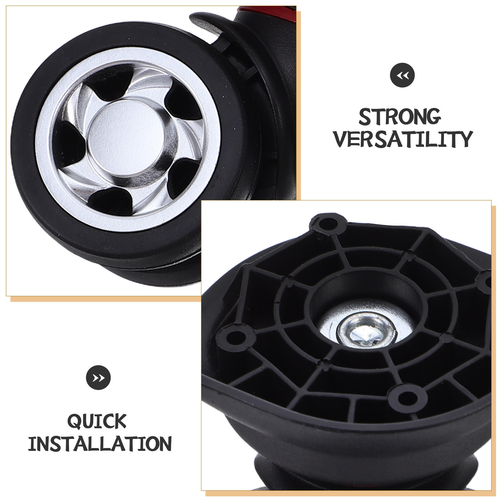 مجموعة عجلات بديلة عالمية للأم - مراجعة Silent Replacement Luggage Wheels وسعره