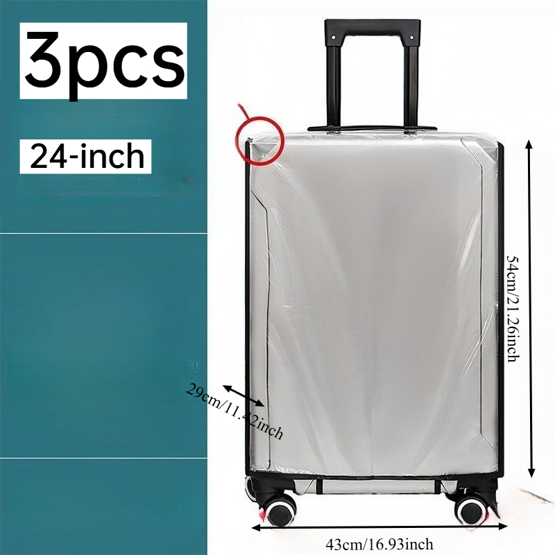 3 قطع من أغطية الحقائب المطاطي - مراجعة Luggage Protective Cover Transparent وسعره