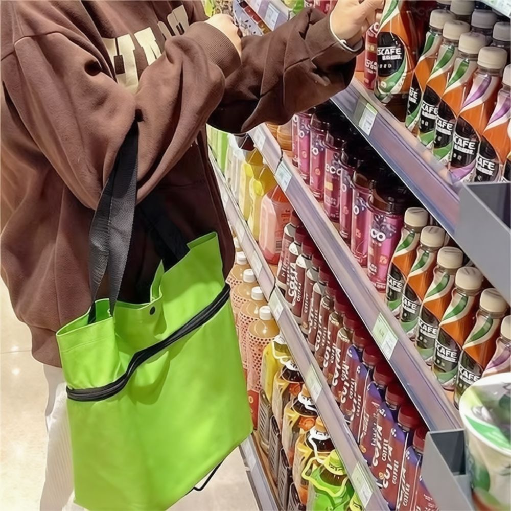 حقيبة تسوق قابلة للطي ومحمولة  - مراجعة Foldable Rolling Luggage Bag وسعره