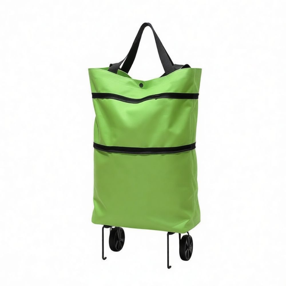 حقيبة تسوق قابلة للطي ومحمولة  - مراجعة Foldable Rolling Luggage Bag وسعره