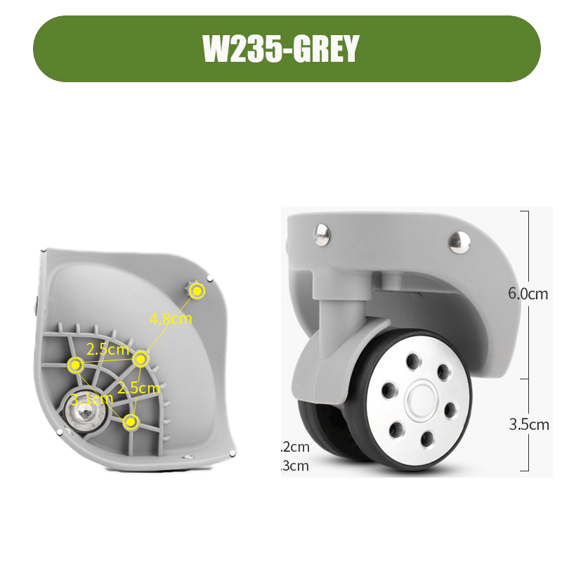 عجلات بديلة لحقائب السفر W235  - مراجعة Silent Replacement Luggage Wheels وسعره