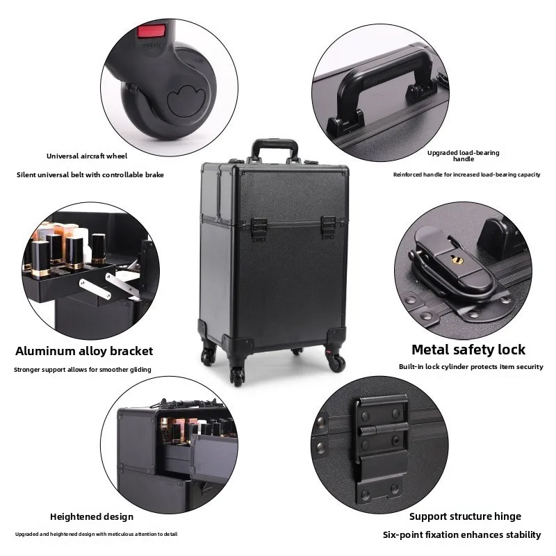 منظم مستحضرات التجميل بعجلات،  - مراجعة Luggage وسعره
