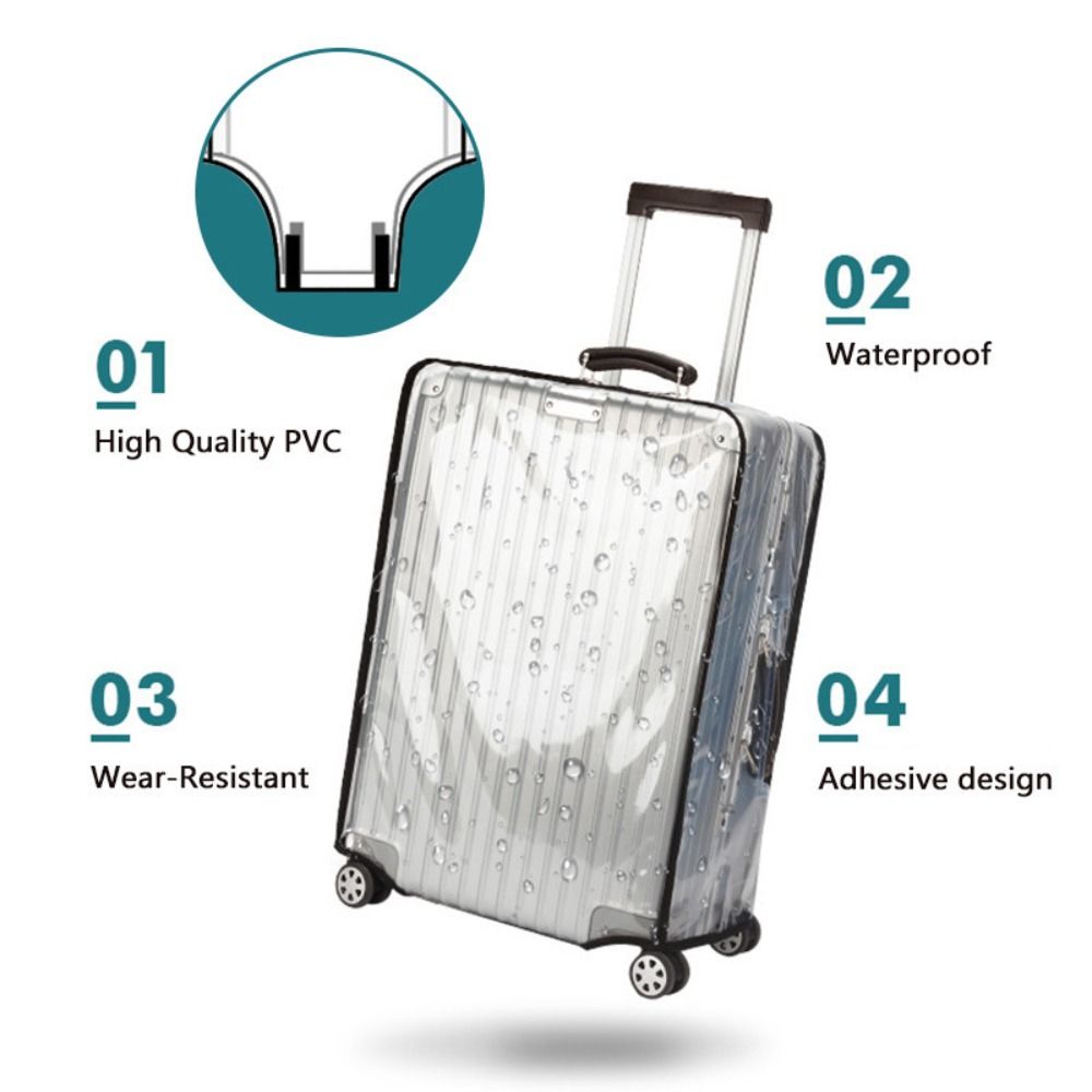 غطاء حماية شفاف من مادة PVC لل - مراجعة Waterproof Suitcase Cover Protector وسعره