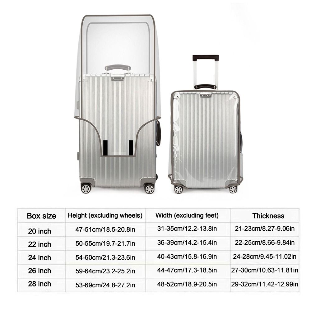 غطاء حماية شفاف من مادة PVC لل - مراجعة Waterproof Suitcase Cover Protector وسعره