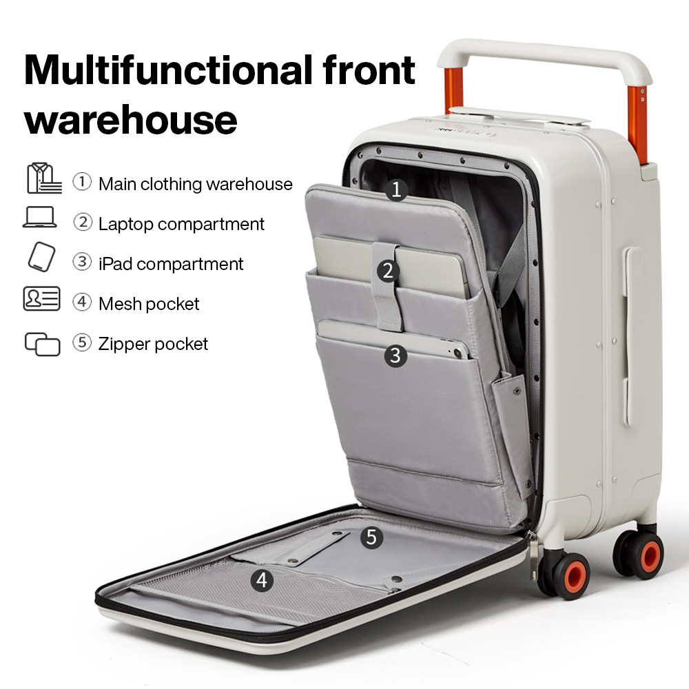 حقيبة سفر Mixi بتصميم جديد، بم - مراجعة Aluminum Frame Carry On Luggage وسعره
