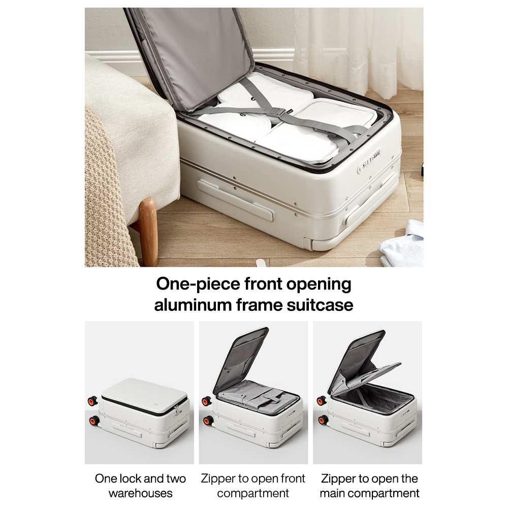 حقيبة سفر Mixi بتصميم جديد، بم - مراجعة Aluminum Frame Carry On Luggage وسعره