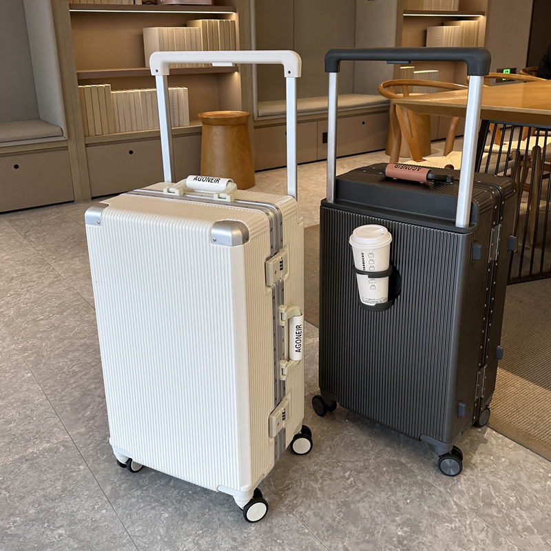 حقيبة سفر بعجلات مقاس 20/22/24 - مراجعة Aluminum Frame Carry On Luggage وسعره