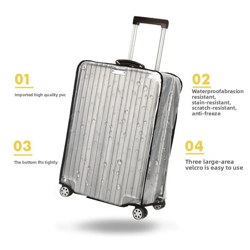 غطاء حقيبة للأمتعة مقاس 18-30  - مراجعة Luggage Protective Cover Transparent وسعره