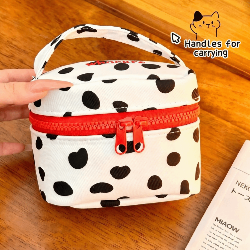 حقيبة مكياج محمولة بنقشة البول - مراجعة Cosmetic Bags وسعره