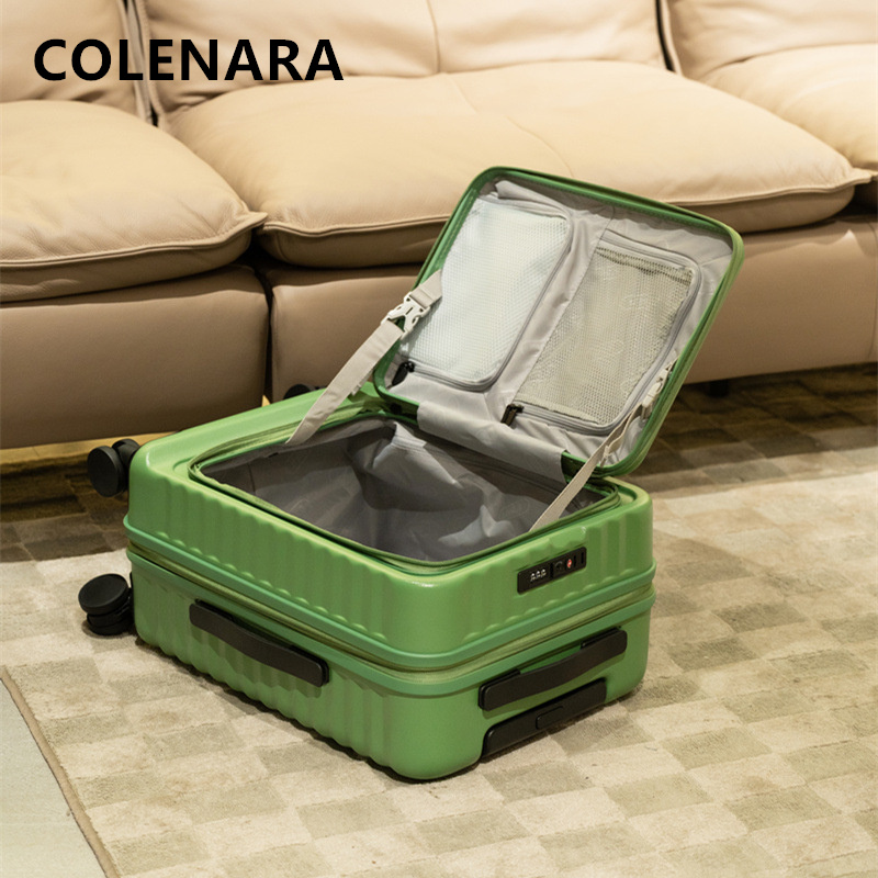 حقيبة سفر COLENARA بفتحة أمامي - مراجعة Front Opening Laptop Luggage 24 Inch وسعره