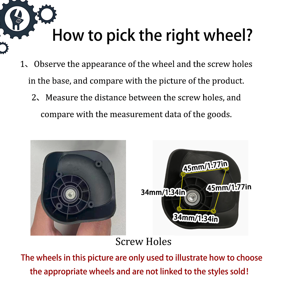 عجلات حقيبة صامتة، عالمية 360  - مراجعة Silent Replacement Luggage Wheels وسعره