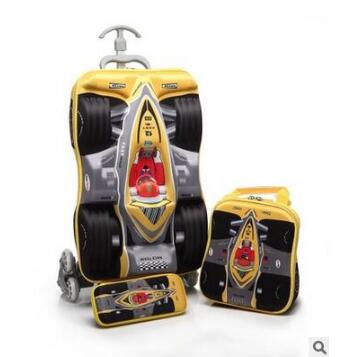 ثلاثية الأبعاد بنين سيارة عربة - مراجعة Foldable Rolling Luggage Bag وسعره